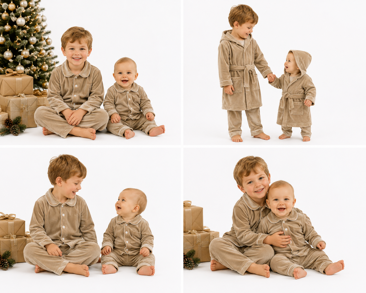 Boys Champagne Dressing Gown