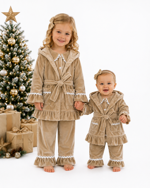 Girls Champagne Dressing Gown