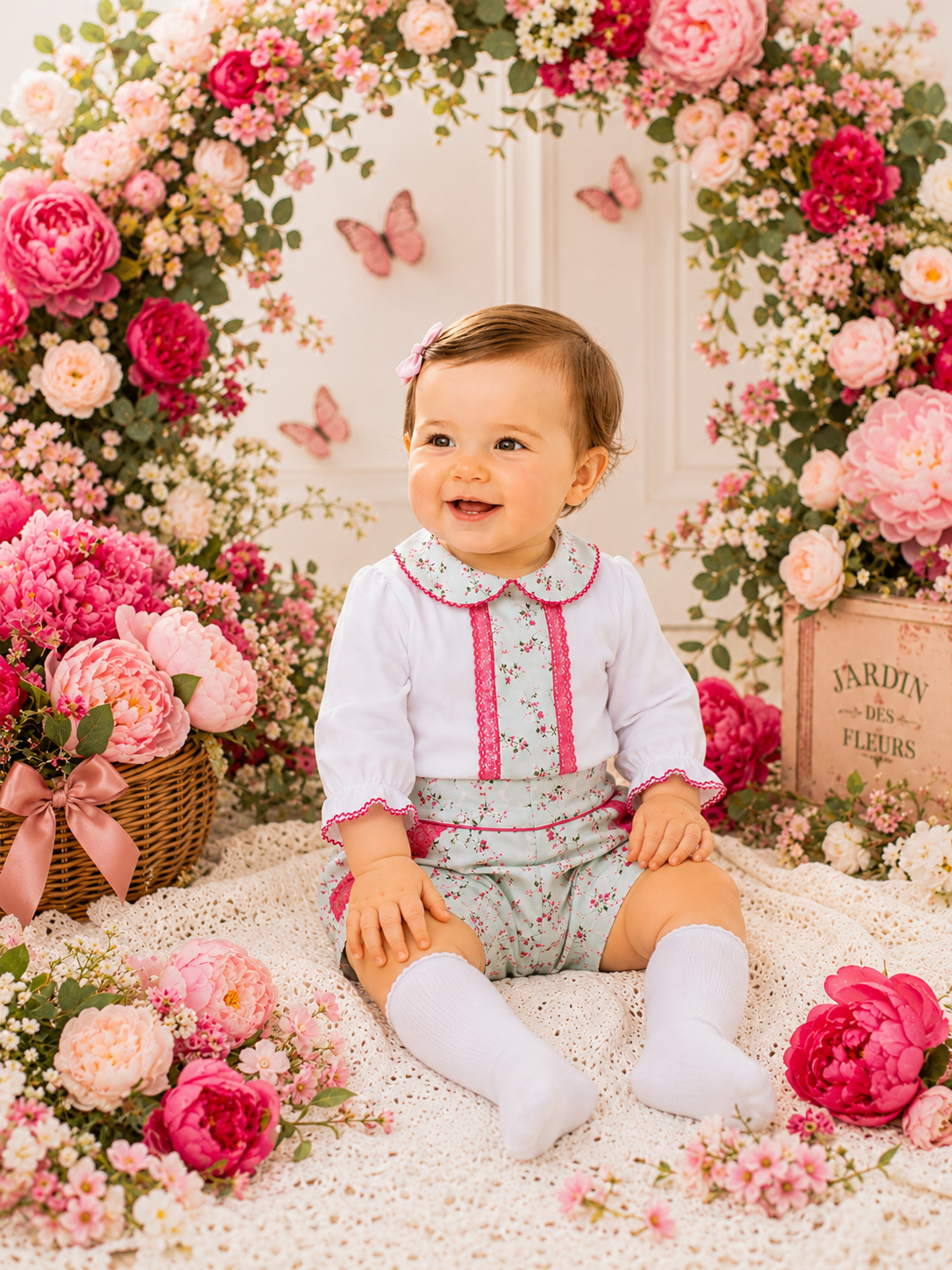 The Eugenie Floral Bloomer Set
