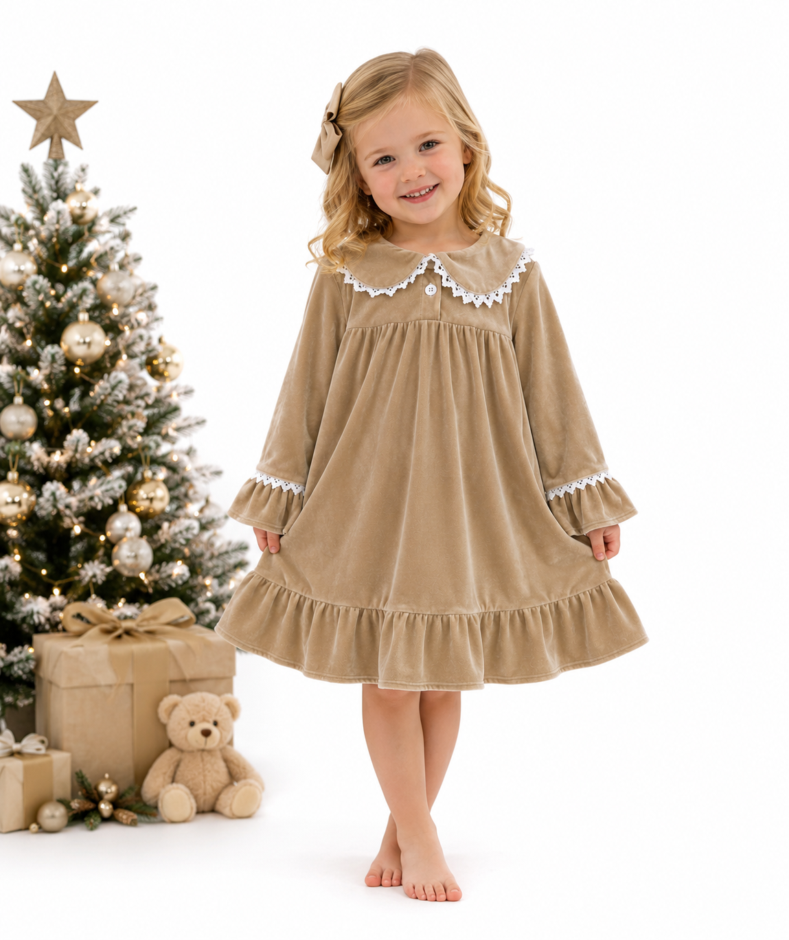 Girls Champagne Nightdress