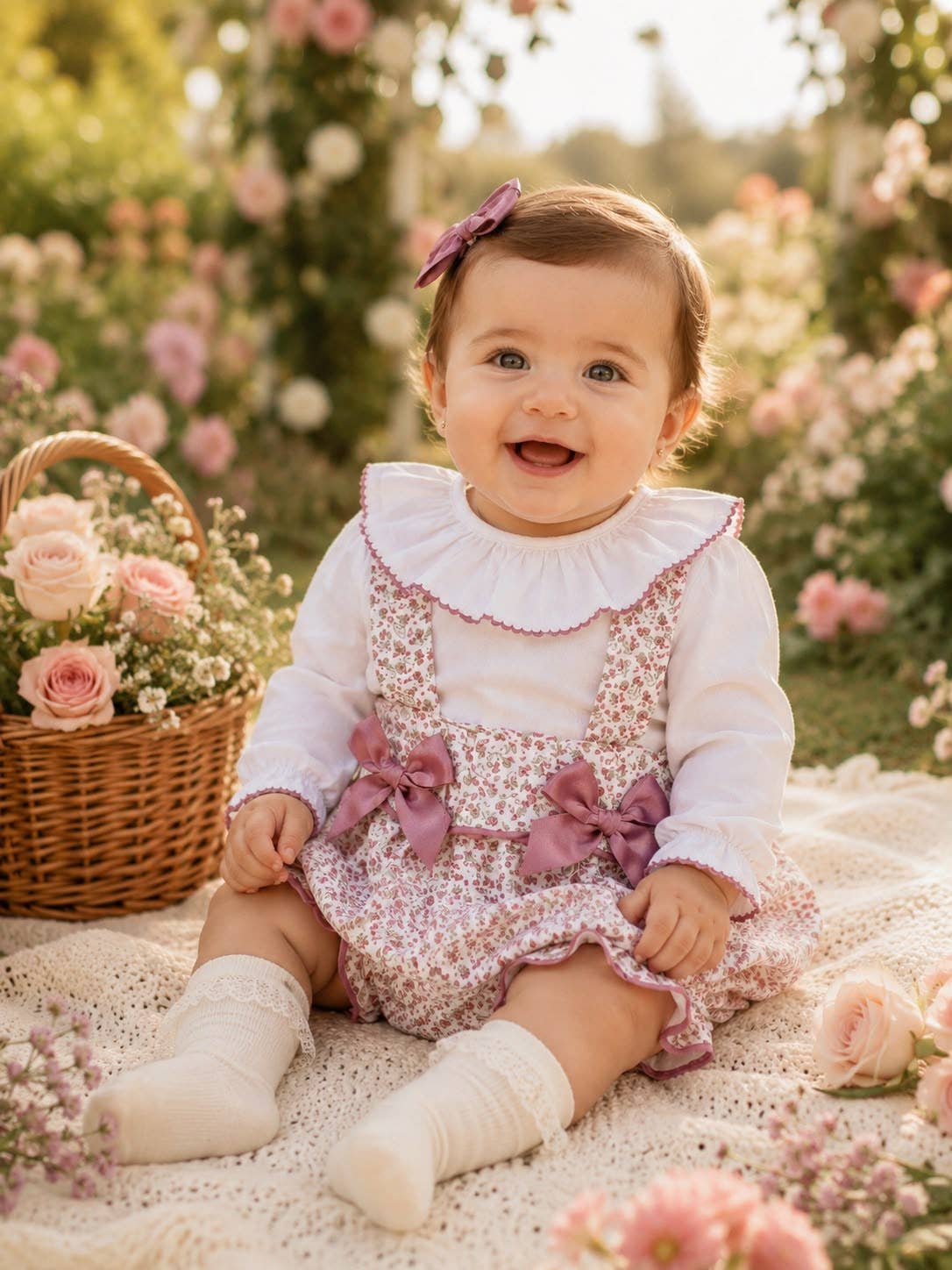 The Arabella Romper with Bows